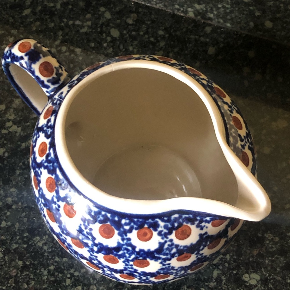 Boleslawiec Hand Made Polish Pottery Creamer Pitcher - Picture 6 of 9